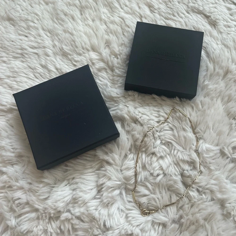 Antique Edwardian 14k yellow gold watch chain 14 inches - Picture 9 of 10